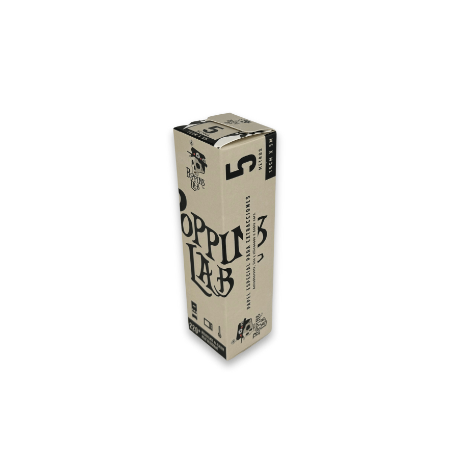 Poppins Lab Carta per Estrazioni 15cm x 5mt con Rivestimento in Silicone